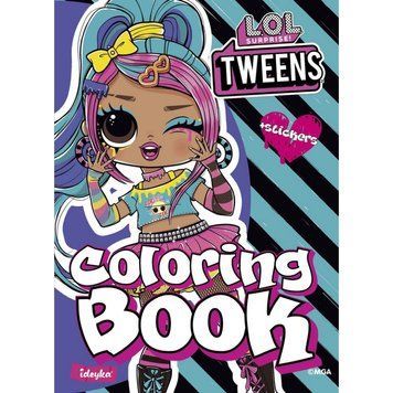 Дитяча книжка-розмальовка "Tweens Emma Emo" LCB8 зі стікерами LCB8 фото