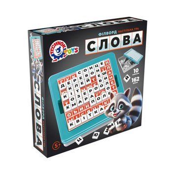 Дитяча розвиваюча гра філворд "Слова" 2963TXK 162 фішки, 10 шаблонів 2963TXK фото