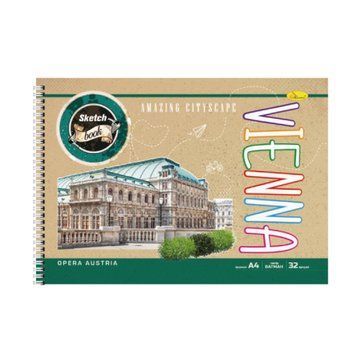 Скетчбук "Крафт" СБК-А4-32 А4, 32 аркуша Vienna СБК-А4-32-1 фото