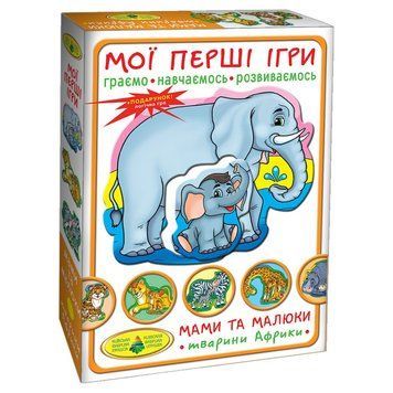 Дитяча настільна гра Мами і малюки 81107 африканські тварини 81107 фото