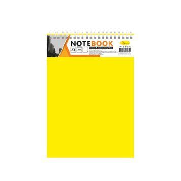Блокнот А5 В-БП5-80, 80 листів, пружина зверху Жовтий В-БП5-80(Yellow) фото