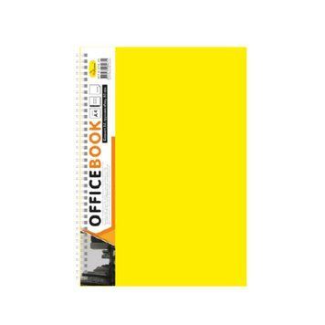 Блокнот А4 АП-1502, 80 листів, пружина збоку Жовтий АП-1502(Yellow) фото