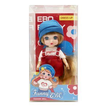 Лялька шарнірна для дівчаток Funny EBO DH2368B(Blue) 15 см DH2368B(Blue) фото