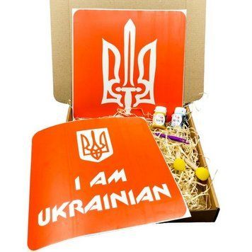 Набір для малювання по тканині "I Am Ukrainian, Тризуб" paint-n064-n059 paint-n064-n059 фото