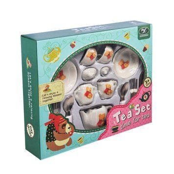 Дитячий набір посуду Tea set 868-E6-4 порцеляна, 17 предметів 868-E6-4 фото
