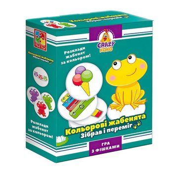 Гра настільна "Кольорові жаби" Vladi Toys VT8025-06 укр VT8025-06 фото