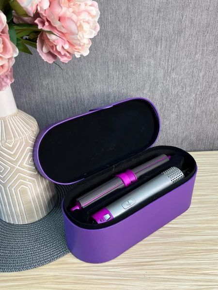 Стайлер + Коробка 5в1 HAIR BRUSH Styler для різних типів волосся з функціями надання об'єму, випрямлення, укладання Фіолетовий 509dy фото