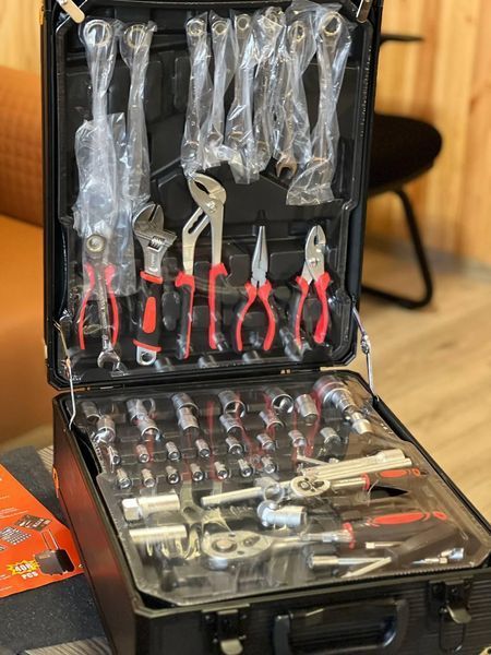 Набір інструменту WMC TOOLS 408 предметів із тріскачкою (у валізі) WMC408 фото