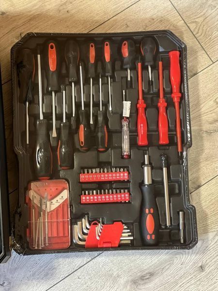 Набір інструменту WMC TOOLS 408 предметів із тріскачкою (у валізі) WMC408 фото