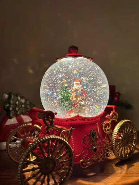 Снігова куля "Карета" з автопіддувом, LED та музикою (SH2501) M17431 фото