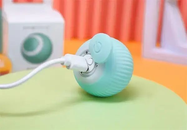 Іграшка для кішки USB smart м'яч-кулька PetGravity з хаотичним рухом та світловою панеллю J14254 фото