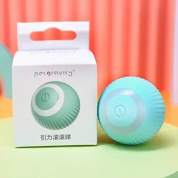 Іграшка для кішки USB smart м'яч-кулька PetGravity з хаотичним рухом та світловою панеллю J14254 фото