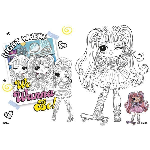 Дитяча книжка-розмальовка "Tweens Emma Emo" LCB8 зі стікерами LCB8 фото