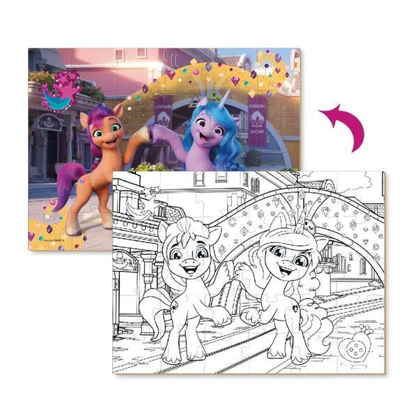 Дитячі Пазли 2в1 My Little Pony "Подружки та веселка" DoDo 200134 30 елементів 200134 фото