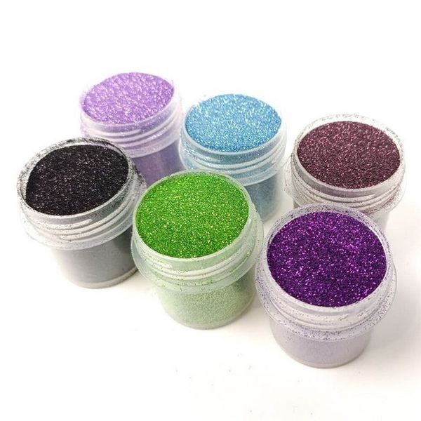 Набір гліттеру для біо-тату "Великий № 4" glitter-set-big-6x-4, 6 штук по 12 мл glitter-set-big-6x-4 фото