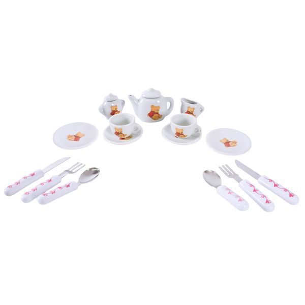 Дитячий набір посуду Tea set 868-E6-4 порцеляна, 17 предметів 868-E6-4 фото