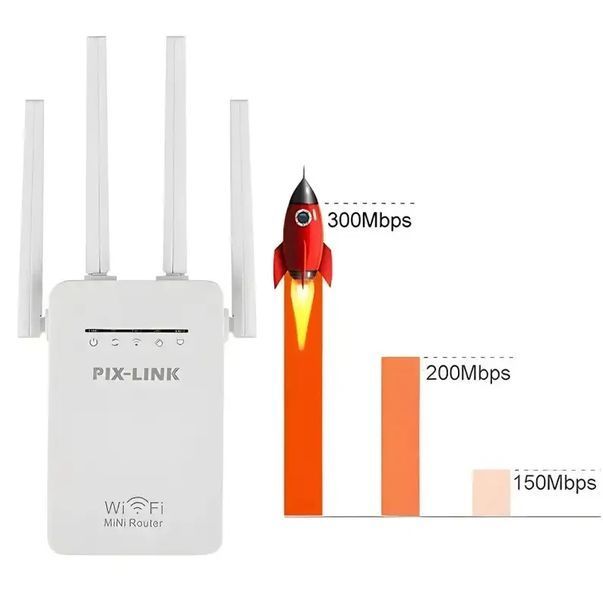 Wi-Fi репитер WR09WIFI, підсилювач бездротового сигналу, режим Repeater/AP, розширення зони покриття Wi-Fi WR09WIFI фото
