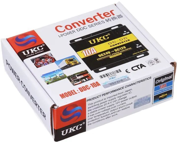 Перетворювач DC/DC 24v-12v 10A sp3386 фото