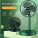 Портативний міні вентилятор для дому Telescopic Folding Fan Складаний настільний вентилятор із USB зарядкою 123222 фото 5