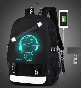 Рюкзак Senkey & Style Music з USB світиться в темряві 205520001235489 фото
