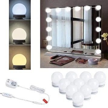 LED лампочки 10 шт для дзеркала 3 режими Mirror lights-meet different живлення USB 5098525 фото