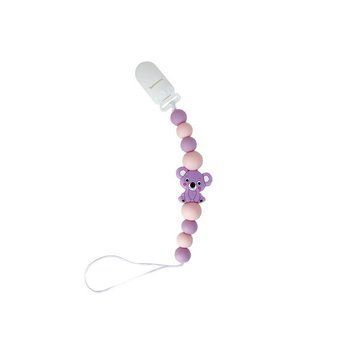 Ланцюжок для пустушки "Коала" MGZ-0521(Violet) силіконовий MGZ-0521(Violet) фото