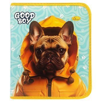 Папка для зошитів на блискавці "Good Boy French Bulldog" АП-1001-3 АП-1001-3 фото