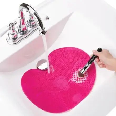 Килимок для миття косметичних пензликів Brush Spa | Силіконовий килимок для очищення пензлів VnrB1358 фото