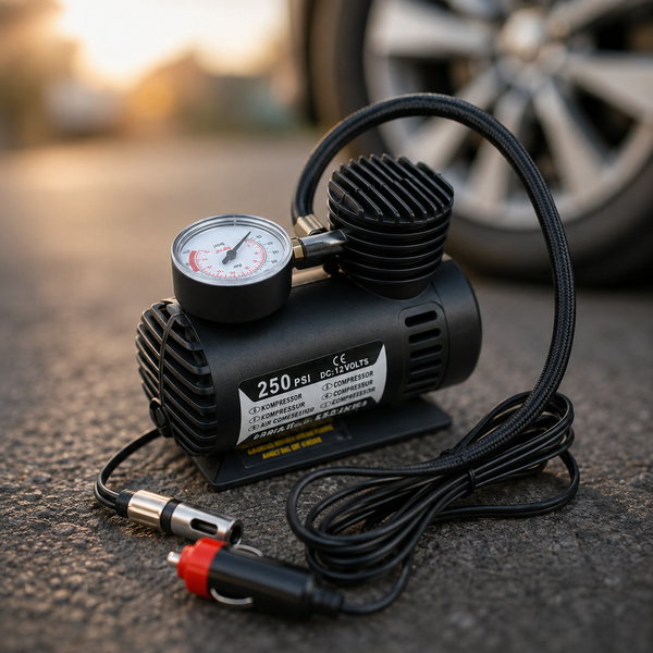 Автомобільний компресор Air Pump Ji030 12V / Компресор для шин / Насос електричний від прикурювача 2016041 фото