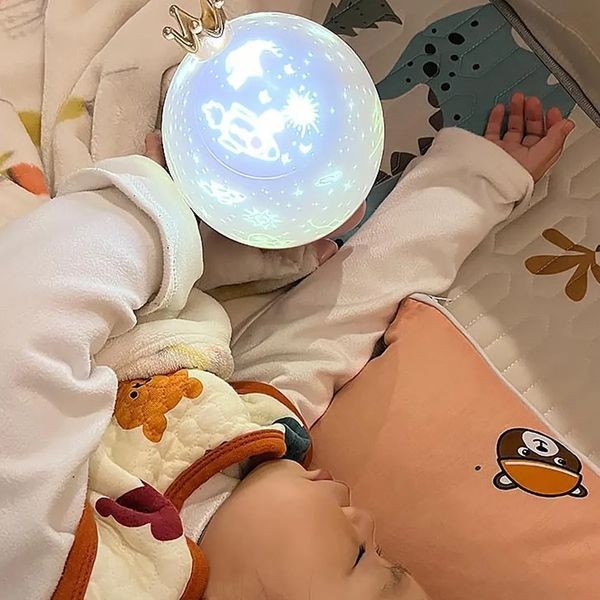 Лампа-проєктор нічник з обертанням 360&deg; і 12 змінними слайдами, LED настільна декоративна KM9993 фото