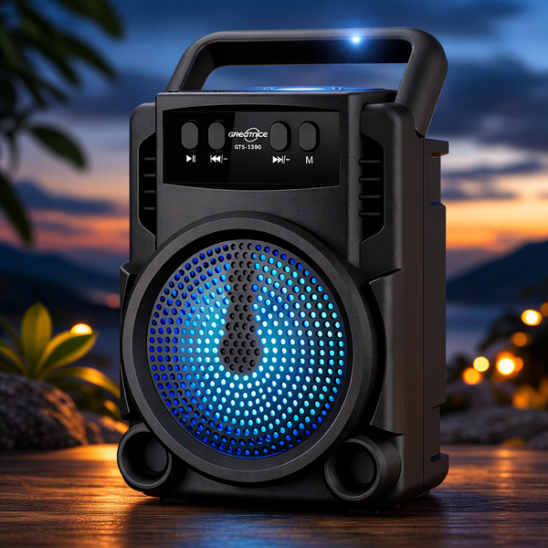 Бездротова портативна колонка GTS-1360 Dual 3" G6937 фото