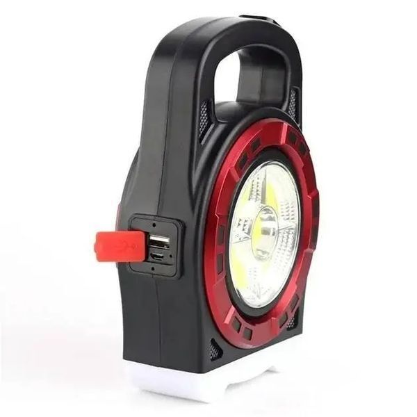 Мультифункціональний кемпінговий ліхтар Hurry-bolt HB-6678C 20W із сонячною панеллю та фукцією павербанку 5405402 фото