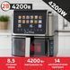 Аерофритюрниця Zepline ZP00340, 13 л, 4200 Вт, гриль, сенсорна панель, силіконова форма в комплекті ZP00340 фото 1