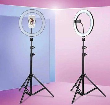 Кільцева лампа 32см LED зі штативом 200см для професійної зйомки 22523332558 фото