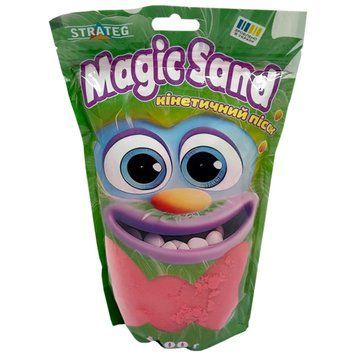 Креативна творчість "Кінетичний пісок Magic sand" 39404-6 червоний 1 кг 39404-6 фото