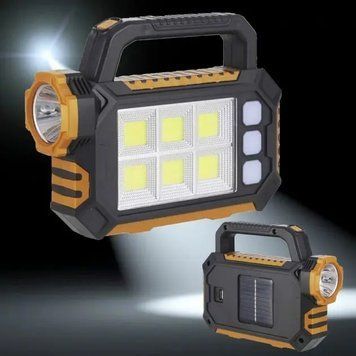 Ручний ліхтар HS-8029 на сонячній батареї потужний LED ліхтарик 3 режимами освітлення 5401245 фото
