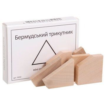 Міні головоломка Бермудський трикутник Заморочка 5010 дерев'яна 5010 фото