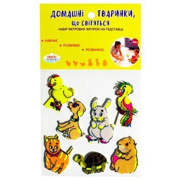 Набір фетрових фігурок на підставці "Домашні вихованці" 818012 818012 фото