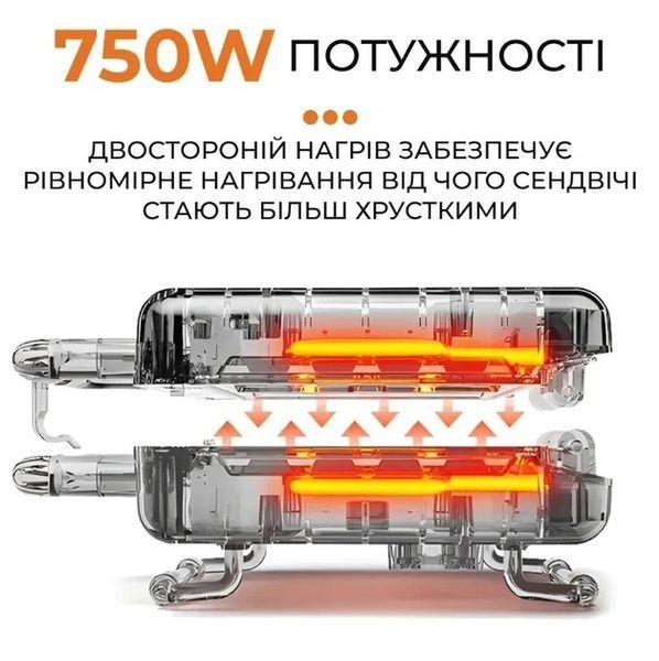 Мультимейкер 6 в 1 750 Вт Sokany SK-908 зі змінними формами для вафель, горішків, печива та страв на грилі SK908 фото