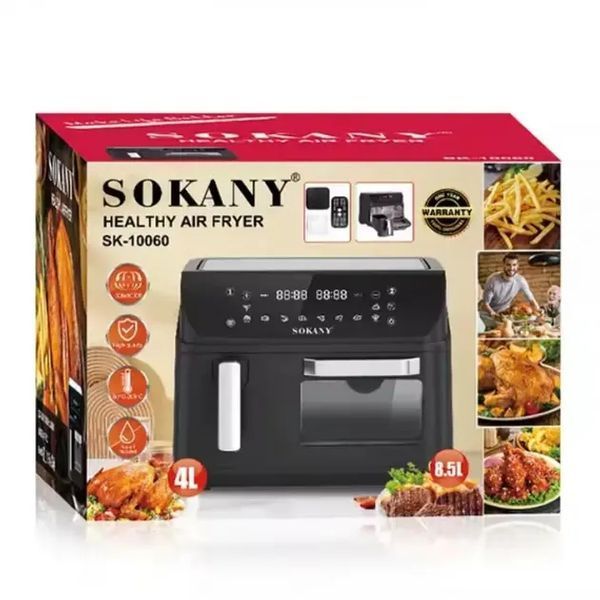 Аерофритюрниця Sokany SK-10060 з 2 чашами, сенсорне керування SK-10060 фото