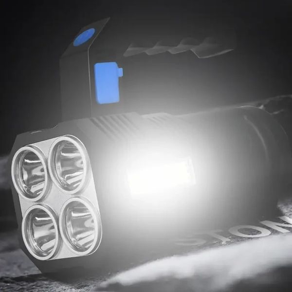 Світлодіодний ручний переносний ліхтар LF-S09 USB/Рожевий ліхтар на акумуляторі LFS09 фото