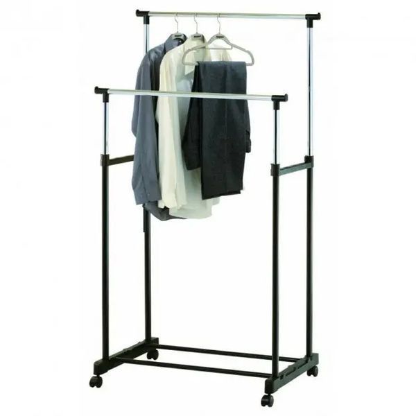 Телескопічна стійка для одягу - Double Pole Clothes Horse pr05121718 фото