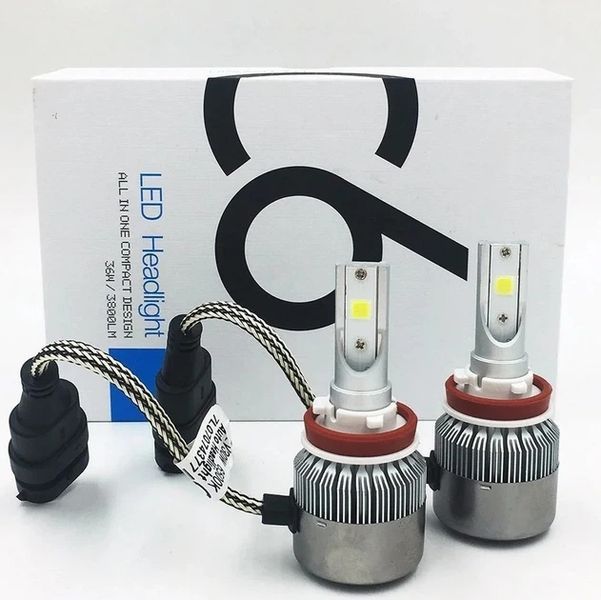 Комплект LED ламп C6 HeadLight H11 / Світлодіодні автомобільні LED&nbsp;лампи C6&nbsp;H11 sp5543 фото