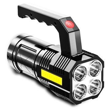 Портативний точковий ручний ліхтар BL-X508, прожекторний, водонепроникний, з USB, 1200 мА&middot;год, чорний BLX508 фото