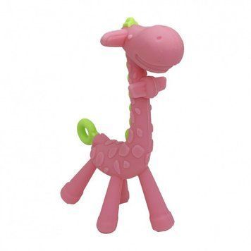 Силіконовий прорізувач "Жираф" MGZ-0423(Pink) без футляра MGZ-0423(Pink) фото