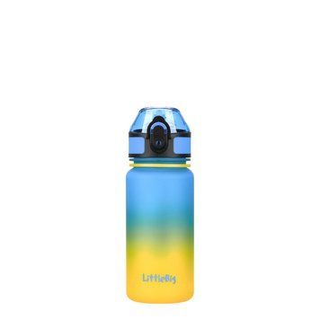 Дитяча пляшка для води LittleBig UZSPACE 3020(Yellow-Blue) 350 мл, жовто-блакитна 3020(Yellow-Blue) фото