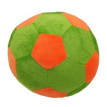 Дитяча м'яка іграшка М'яч футбольний МС 180402-01(Green-Orange) МС 180402-01(Green-Or) фото