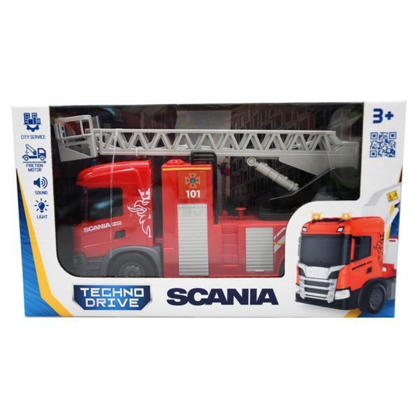 Автомодель дитяча Scania "Пожежна машина" TechnoDrive 6407KS, світло, звук 6407KS фото