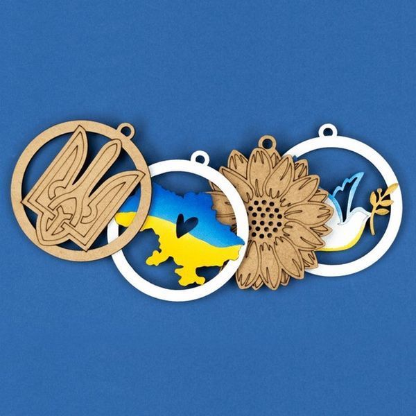 Дитячий набір заготовок "З Україною в серці" UKR-LOVE 7,5х8 см UKR-LOVE фото