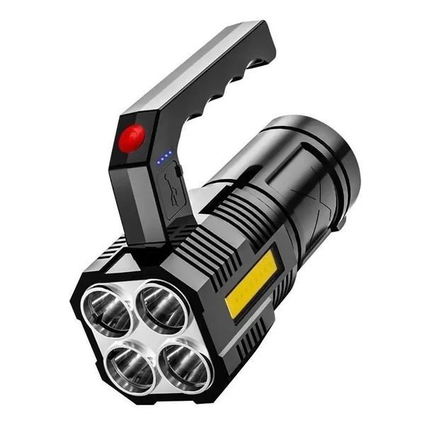 Портативний точковий ручний ліхтар BL-X508, прожекторний, водонепроникний, з USB, 1200 мА&middot;год, чорний BLX508 фото